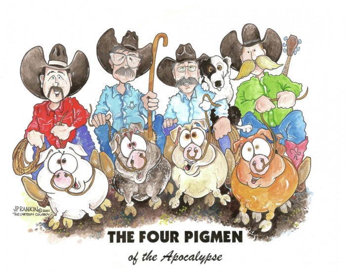in 2001 ... The Four Pigmen and Same Crap, Different Day